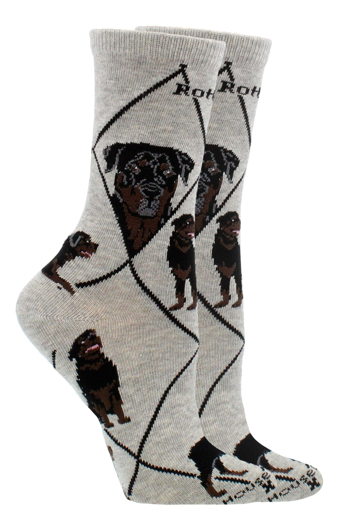 Wheel House Designs socks Gray / Medium Rottweiler Socks Perfect Dog Lovers Gift