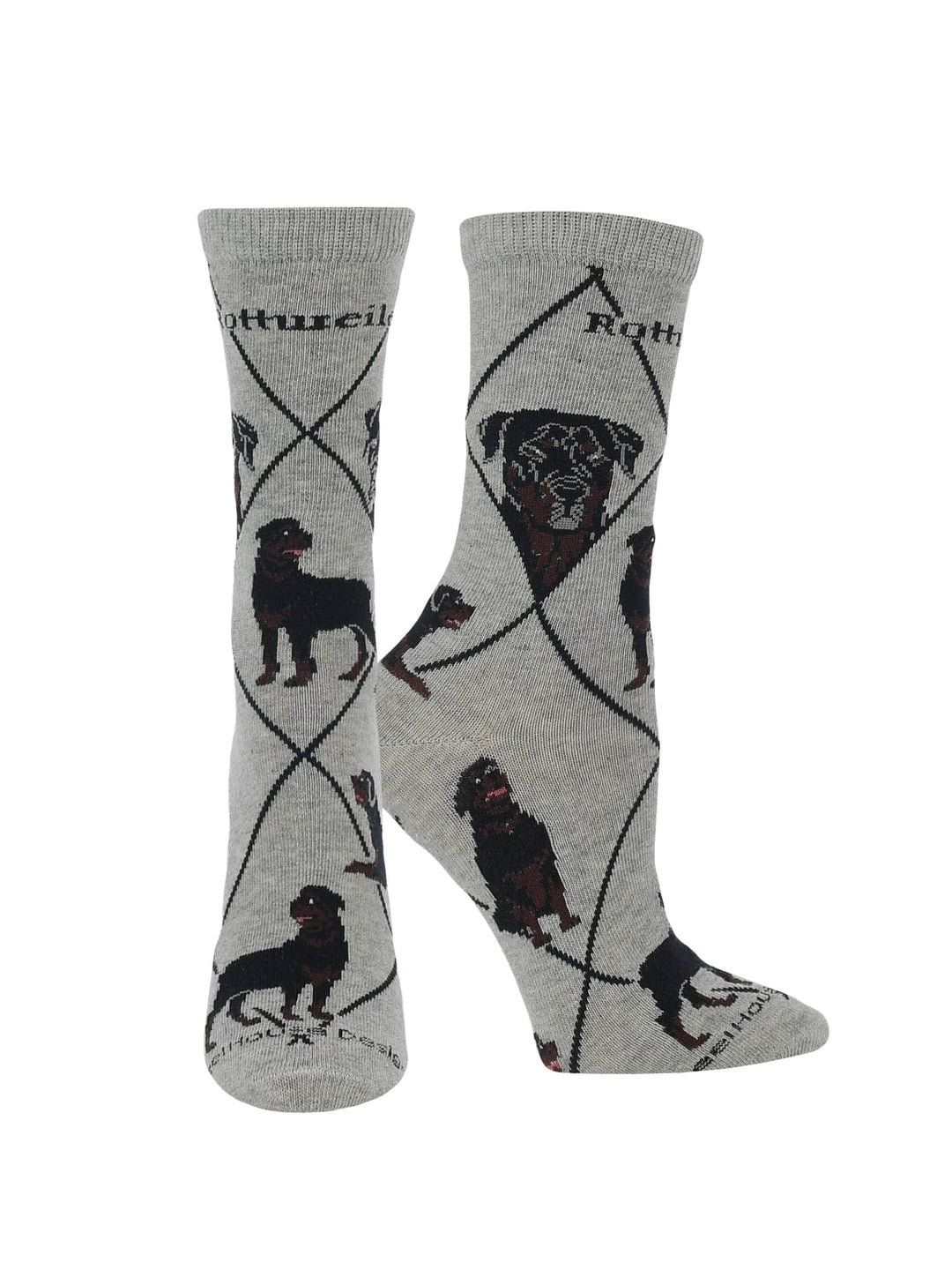 Wheel House Designs socks Gray / Medium Rottweiler Socks Perfect Dog Lovers Gift