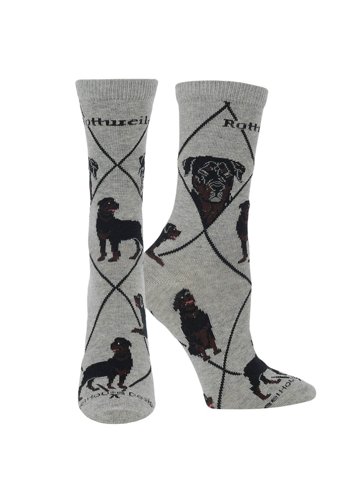 Wheel House Designs socks Gray / Medium Rottweiler Socks Perfect Dog Lovers Gift