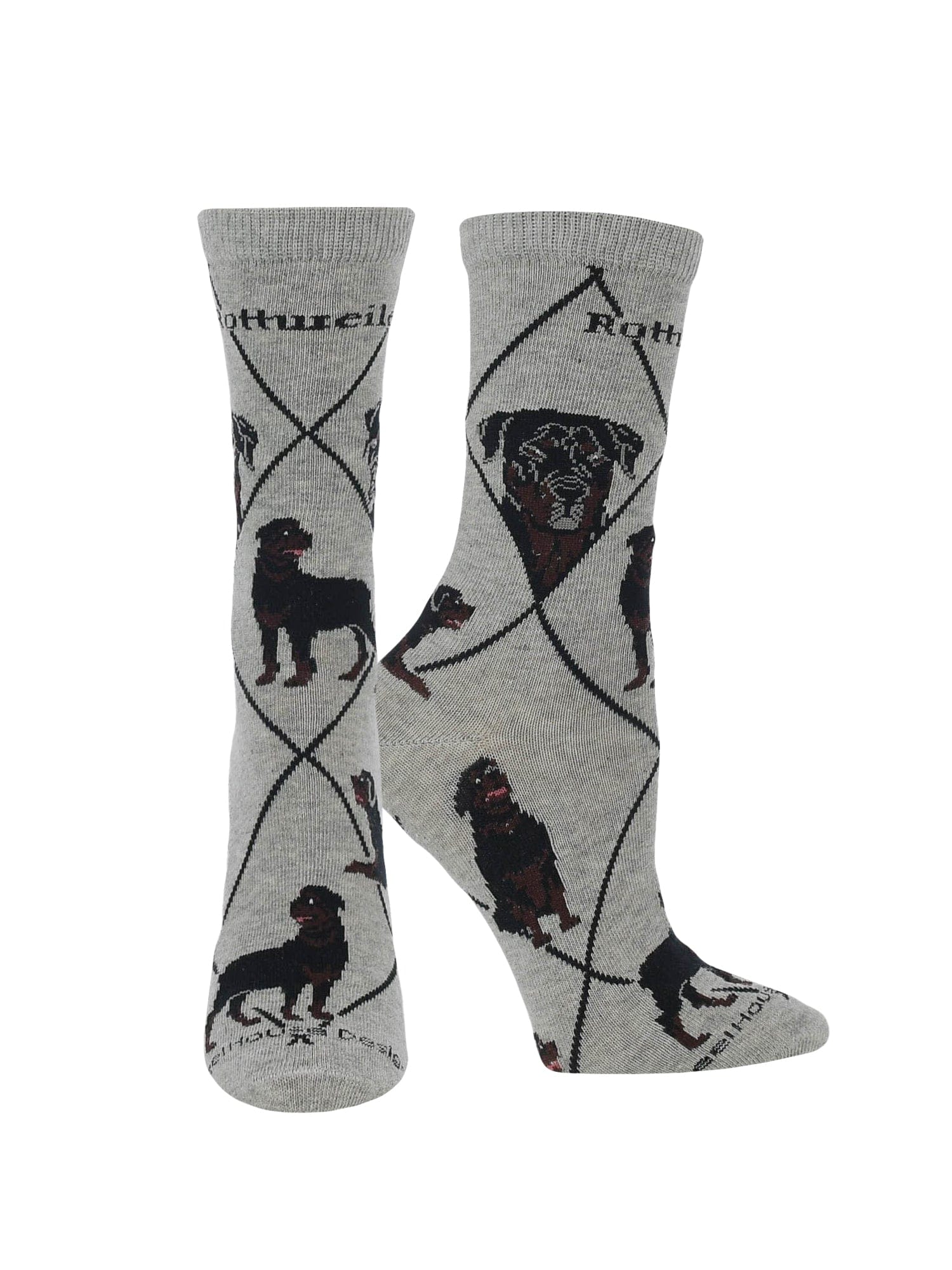 Wheel House Designs socks Gray / Medium Rottweiler Socks Perfect Dog Lovers Gift