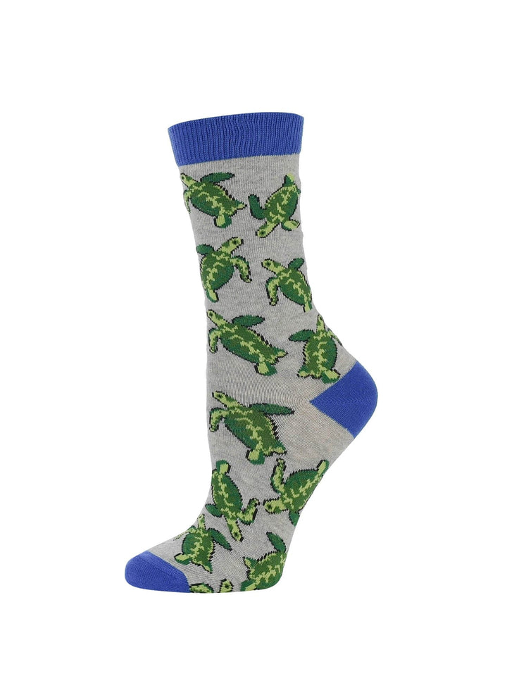 Wheel House Designs socks Gray / Medium Sea Turtle Socks Perfect Sea Turtle Lovers Gift