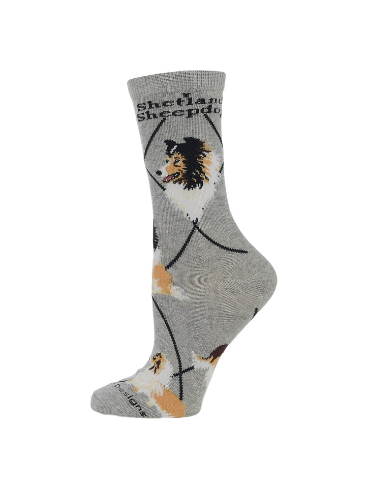 Wheel House Designs socks Gray / Medium Shetland Sheepdog Socks Perfect Dog Lovers Gift