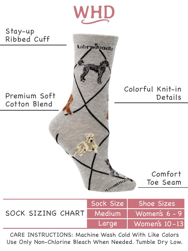 Wheel House Designs socks Labradoodle Socks for Women and Men | Perfect Dog Lovers Gift