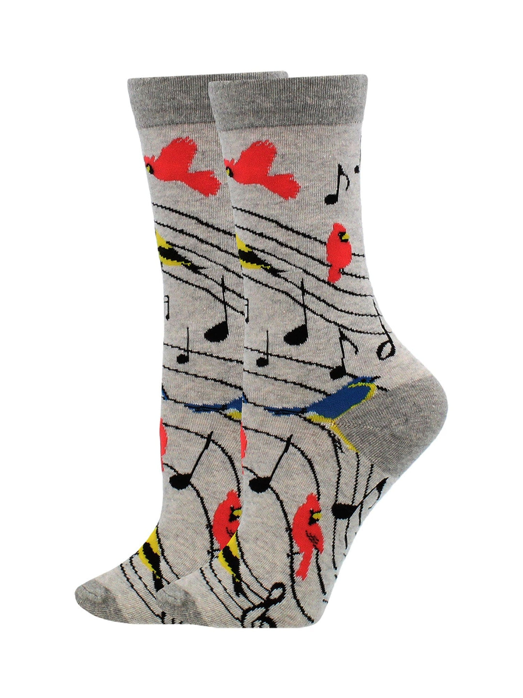 Wheel House Designs socks Light Gray / Medium Bird Song Socks Perfect Bird Lovers Gift