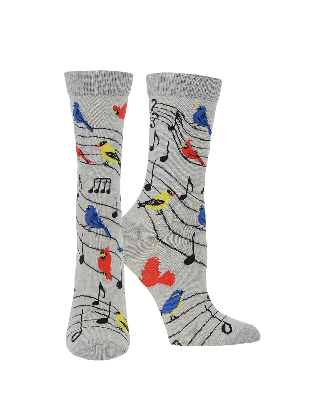 Wheel House Designs socks Light Gray / Medium Bird Song Socks Perfect Bird Lovers Gift