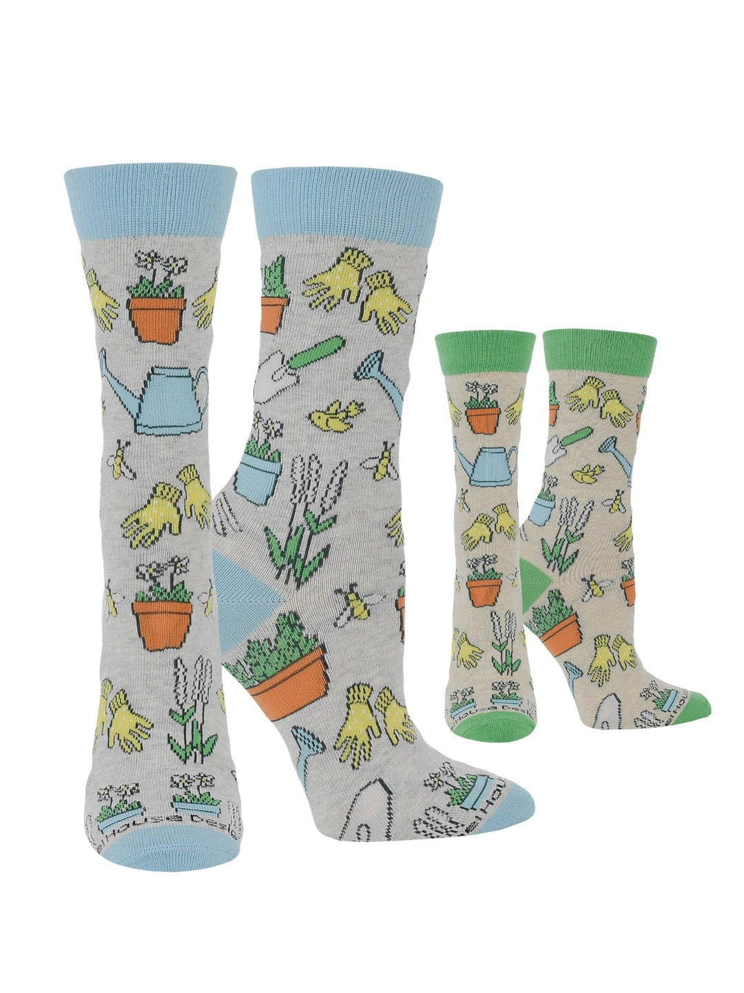 Wheel House Designs socks Oatmeal/Ash Heather / Medium WHD Garden Socks | Gift for Gardening Lovers | 1-Pack/2-Pack