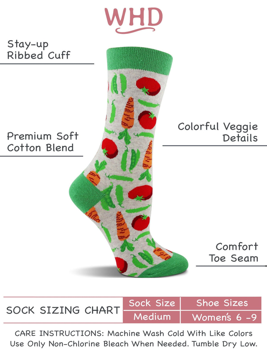 Wheel House Designs socks Oatmeal/Ash Heather / Medium WHD Veggie Socks 2-Pack or 1-Pack
