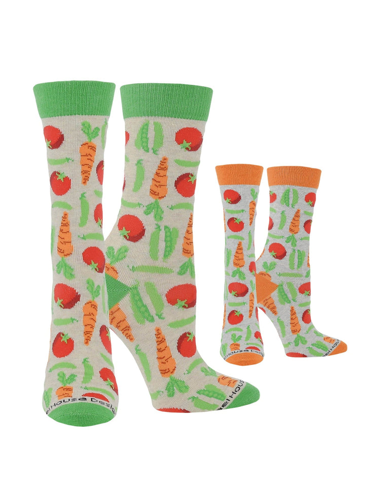 Wheel House Designs socks Oatmeal/Ash Heather / Medium WHD Veggie Socks 2-Pack or 1-Pack