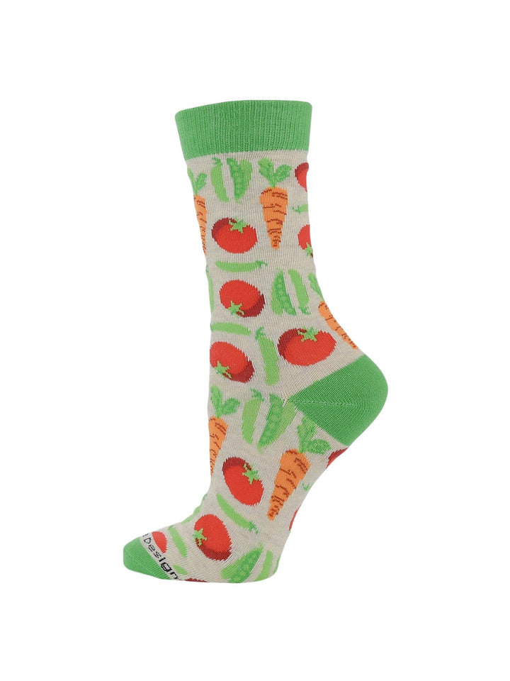 Wheel House Designs socks Oatmeal/Ash Heather / Medium WHD Veggie Socks | Gifts for Veggie Lovers | 1-Pack/2-Pack