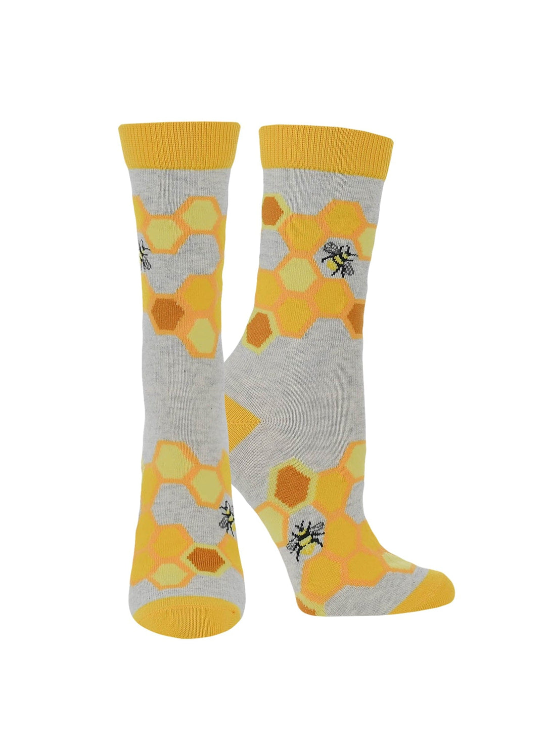 Wheel House Designs socks Oatmeal Heather / Medium WHD Bee Socks | Gifts for Bee Lovers | 1-Pack/2-Pack