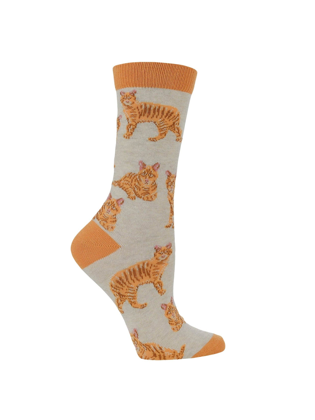 Wheel House Designs socks Oatmeal / Medium Orange Tabby Cat Socks Perfect Cat Lovers Gift
