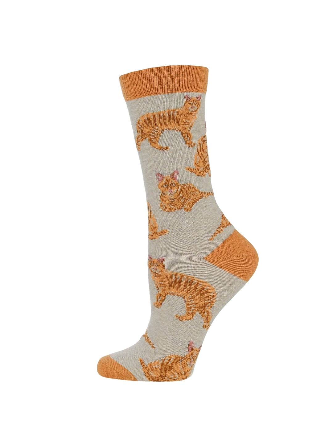 Wheel House Designs socks Oatmeal / Medium Orange Tabby Cat Socks Perfect Cat Lovers Gift