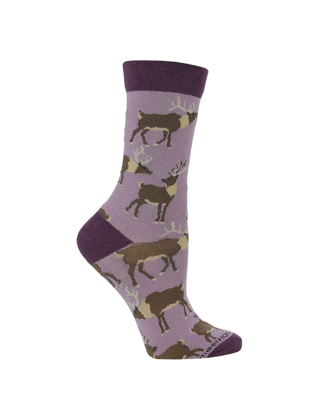 Wheel House Designs socks Purple / Medium Elk Socks Perfect Animal Lovers Gift