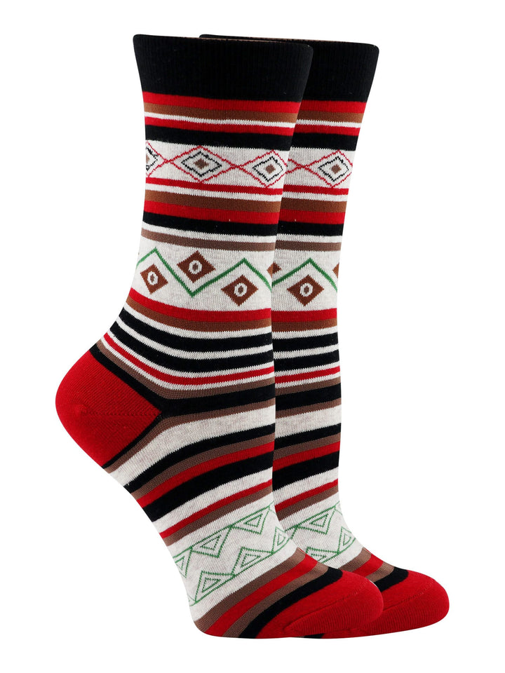 Wheel House Designs socks Red / Medium Southwest Design Socks Perfect Southwest Lovers Gift
