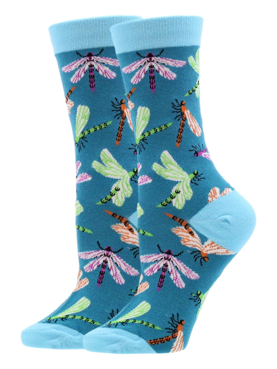 Wheel House Designs socks Teal / Medium Dragonfly Socks Perfect Outdoor Lovers Gift