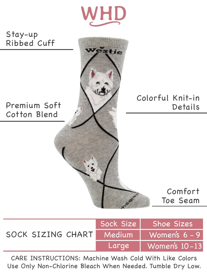 Wheel House Designs socks Westie Socks for Women | Perfect Dog Lovers Gift