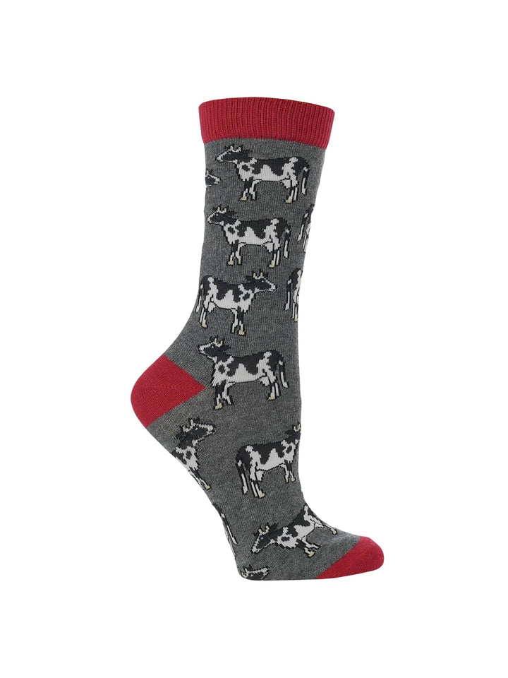Wheel House Designs socks WHD Cows Socks | Gifts for Cow Lovers | 1-Pack/2-Pack