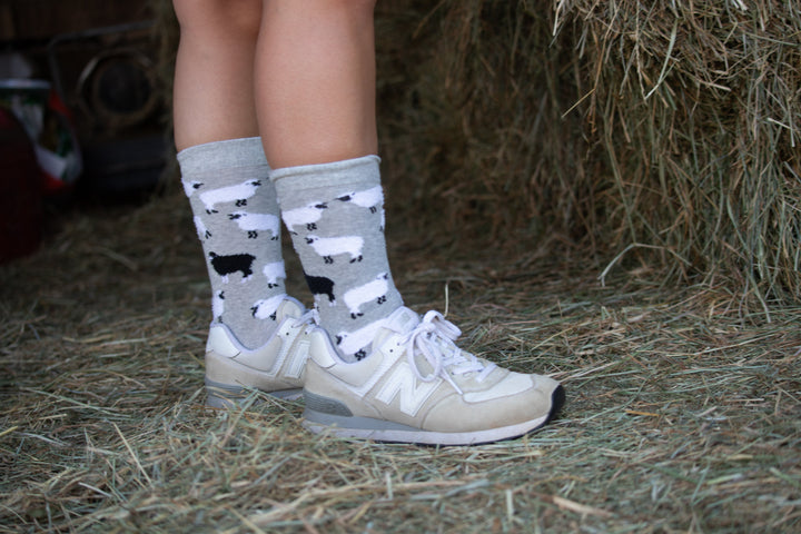 Wheel House Designs socks WHD Fuzzy Sheep Socks | Gifts for Sheep Lovers | 1-Pack/2-Pack