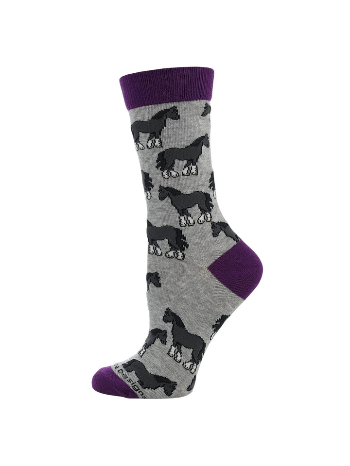 Wheel House Designs socks WHD Multi Horse Socks | Gift for Horse Lovers | 1-Pack/2-Pack