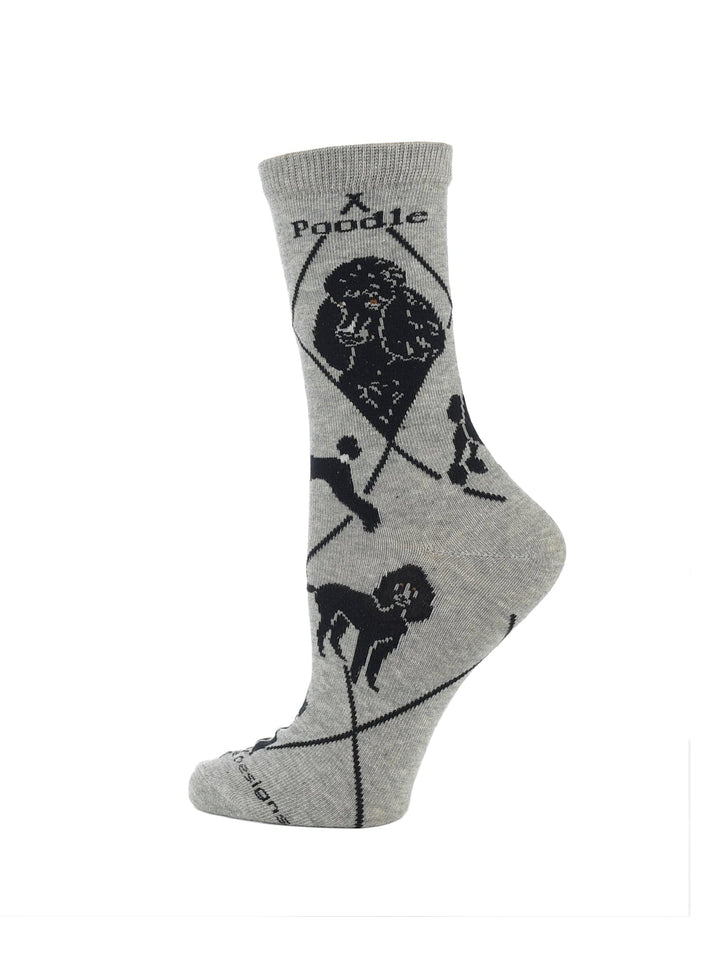 Wheel House Designs socks White Poodle Socks Perfect Dog Lovers Gift