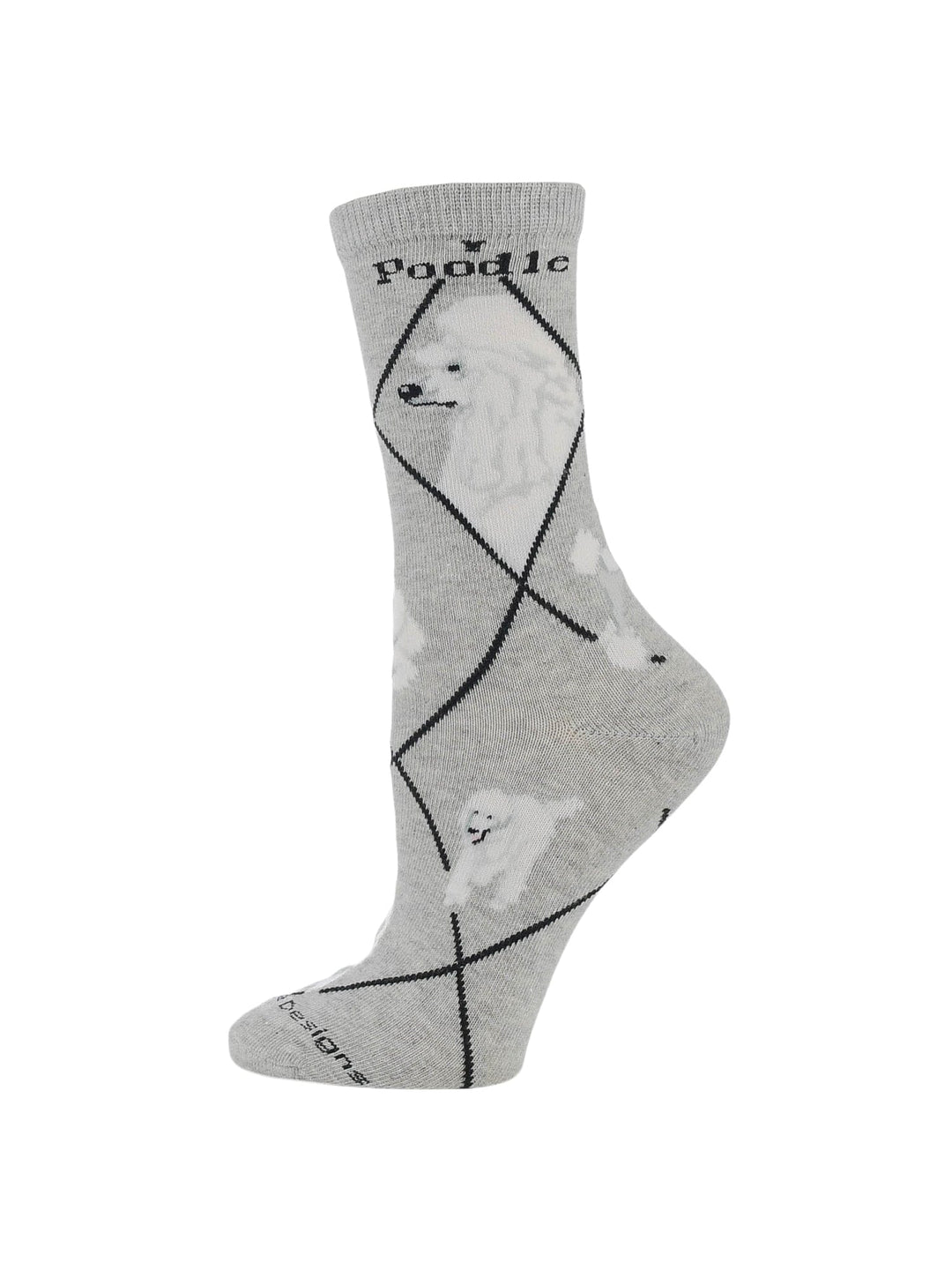 Wheel House Designs socks White Poodle Socks Perfect Dog Lovers Gift